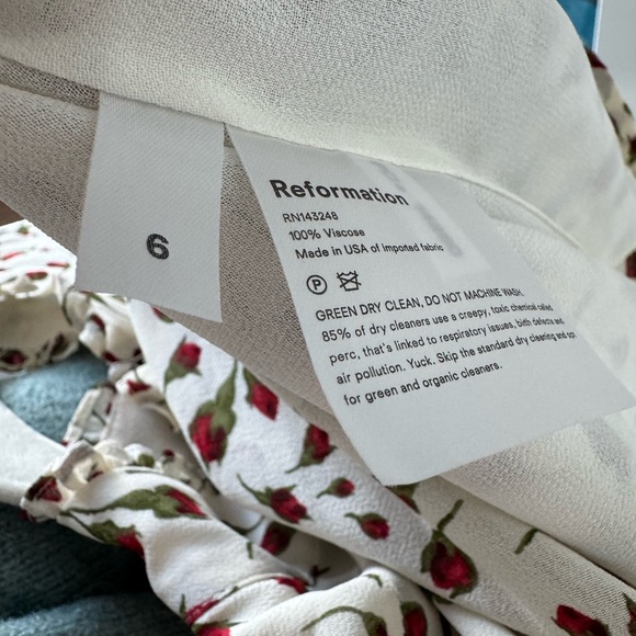 Reformation Long Sleeve Vivianne Mini Dress - Picture 6 of 7